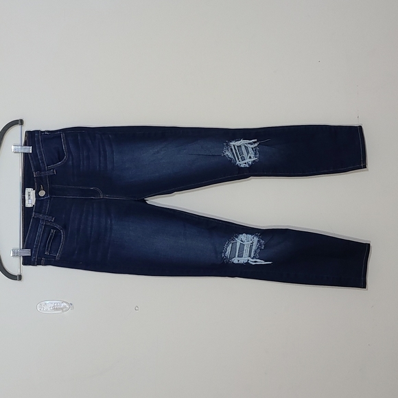 L'agence  Margot Skinny High Rise Destressed Blue Jeans Size 27 - Picture 1 of 10